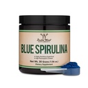 Blue Spirulina Powder - Μέγιστο 35% Phycocyanin Περιεχόμενο, Superfood Powder from Blue-Green Algae, Αναμιγνύεται σε Smoothies και Protein Drinks, Plant Food Coloring (One Month Supply) by Double Wood