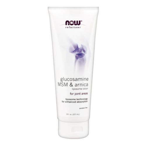 Now Foods Glucosamine, MSM & Arnica Liposome Lotion, 8 Oz (Pack of 12)