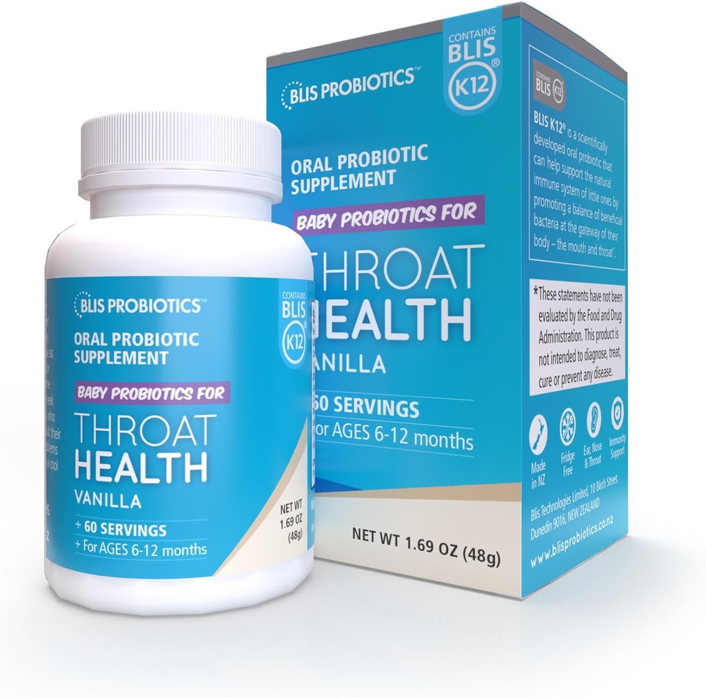 BLIS Παιδικό Λαρύγγι Υγεία Προβιοτική Κόνις - K12 Προβιοτικό, Αυτί, Μύτη, Ανοσοποιητική Υποστήριξη Λαρύγγι - 60 Δόσεις