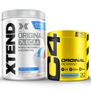 Cellucor προ προπόνησης & BCAA Bundle, C4 αρχικός πριν από την προπόνηση σκόνη, κατεψυγμένα εκρηκτικά, 30 εξυπηρετήσεις + XTEND BCAA σκόνη, πάγος ελευθερίας, 30 εξυπηρετήσεις