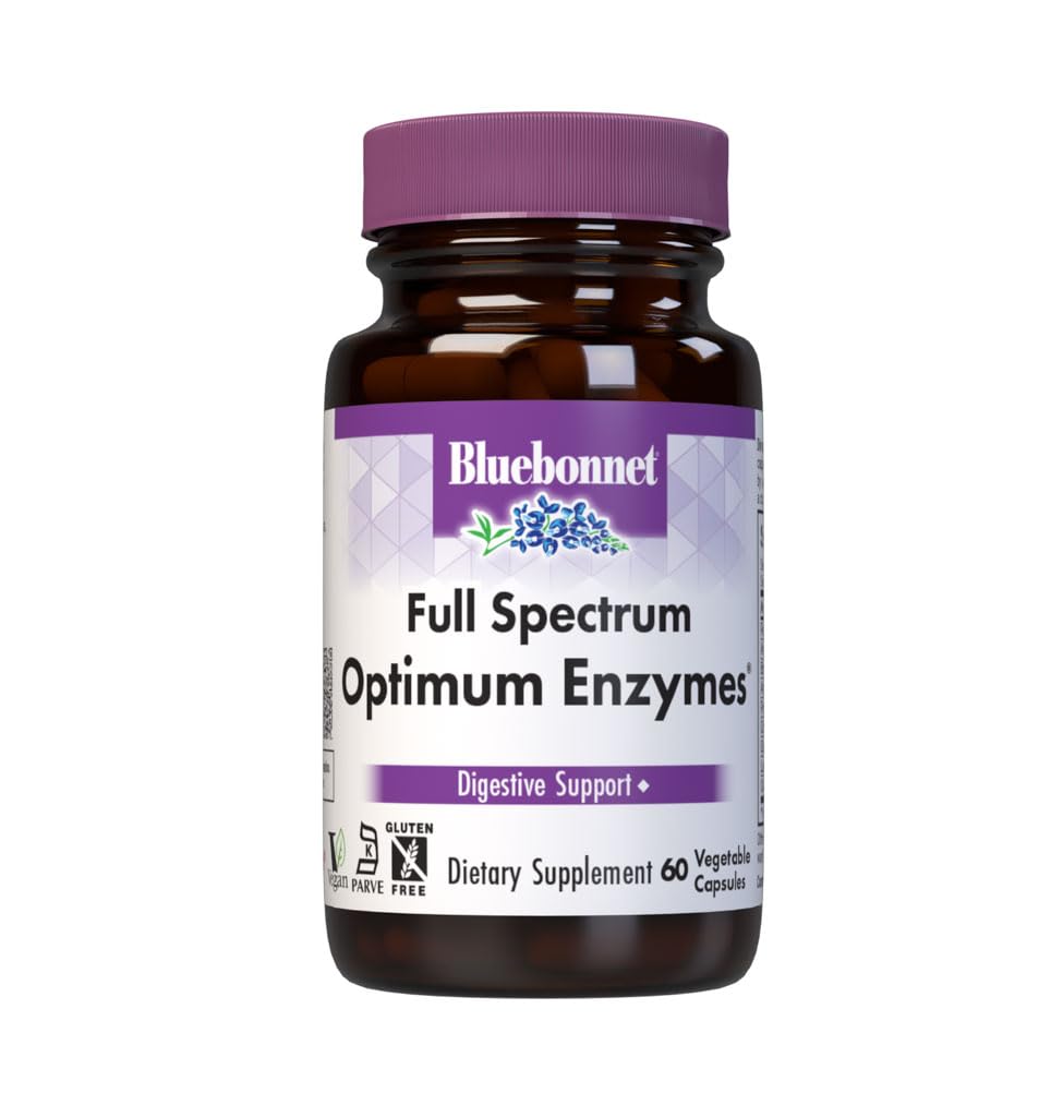 BlueBonnet Full Spectrum Perfect Enzymes Vegetarian Capsules, 60 Count