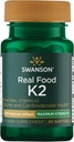 Swanson En Güçlü Vitamin K2 (Menaquinone-7)-Vitamin Supplement Supporting Cardiovascular ve Bone Health- Made from Japanese Natto to help Regulatedis (30 Softgels, 200mcg each)