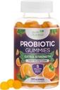 Probiyotik Gummies 5 Milyar CFU - The Diverse Probiyotik Strains for Digestive Health & Gut Support Gummy for Women, Men, & Kids, Daily Probiyotiks Supplement for Immune Support, Non-GMO, Vegan, 120 Gummies