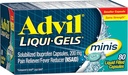 Advil Liqui-Gels Minis Pain Reliever ve Ateş Tanımları, Ağrı Yardımı için Ibuprofen 200 mg için Yetişkinler için Ağrı Tıpı - 80 Taslağı