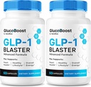 (2 Pack) Κάψουλες GlucoBoost, επίσημο GlucoBoost GLP-1 Booster, Όλα τα φυσικά Formula για να διατηρήσει σταθερή υγιή επίπεδα, Premium Βιταμίνες Υποστήριξης Αίματος, Gluco Boost Review (120 κάψουλες)