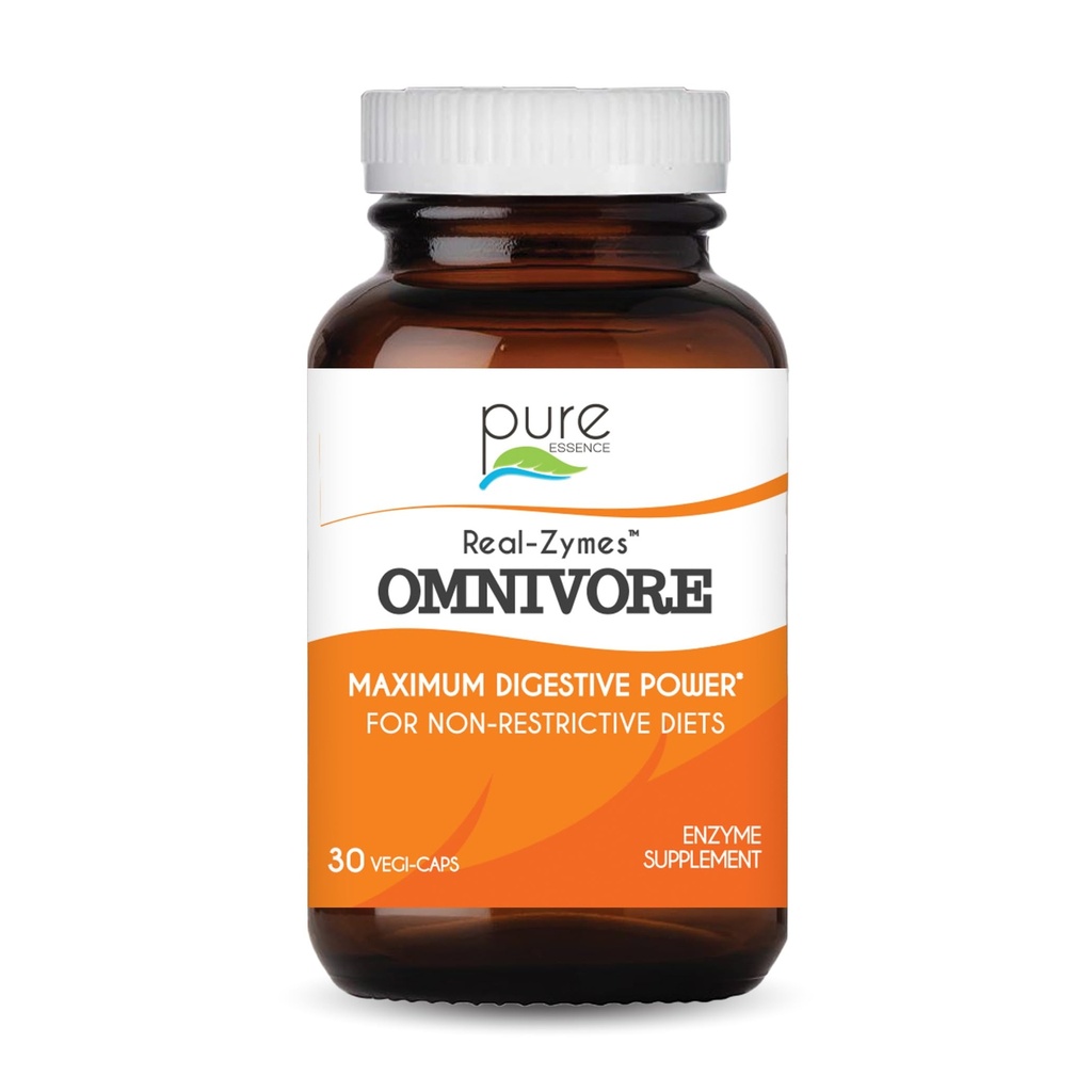 Gerçek-ZymesTM OMNIVORE Digestive Enzymes Supplement with Probiyotiks for Better Digestion - Natural Support for Relief of Bloating, Gas, Belching, Diarrhea, Constipation, IBS, vs. - 30 Caps