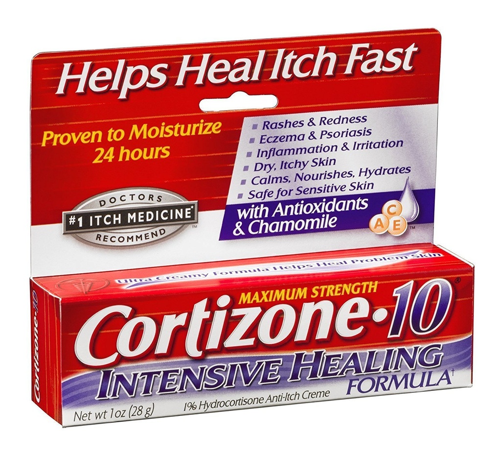 Cortizone 10 I intense Formula Anti-Itch Cream, 1 Ounce each, Pack of 6