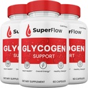 (3 Pack) Super Flow Blood Support Capsules, SuperFlow Glycogen Pills All Natural Supplement, 3-Month Supply.