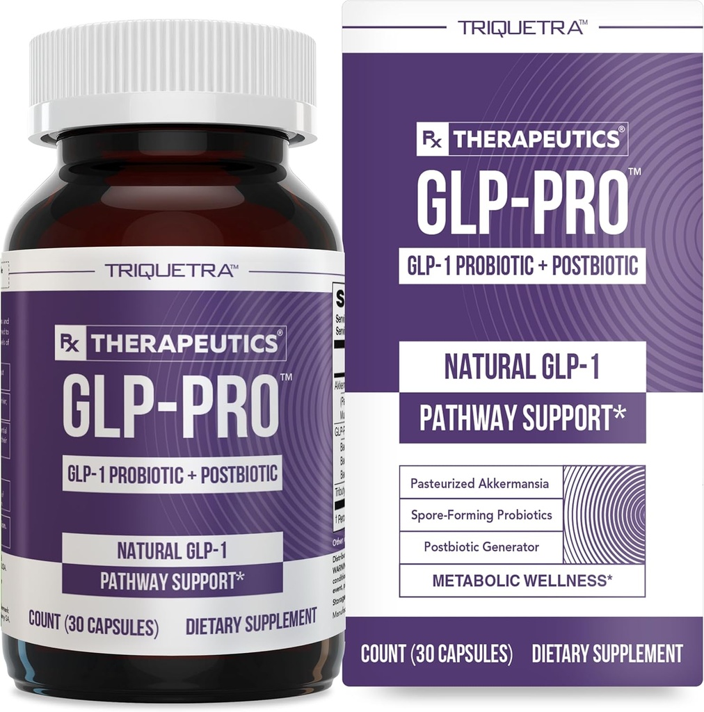 GLP-ProTM: Doğal GLP-1 Desteği için Probiyotik ve Postbiyotik DNA - Akkermansia MucTTM, ButyraGen® Butyrate Jeneratör & Sporte Bacillus - Sağlıklı Appetite, SCFA & Metabolic Balance - 30 Count