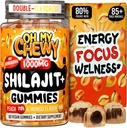 Pure Himalayan Shilajit Gummies - High Potency Gold Grade Resin - Energy Boost and Immune Support for Men and Women with Ashwagandha and Shatavari - 60 Gummy - Peach & Mango