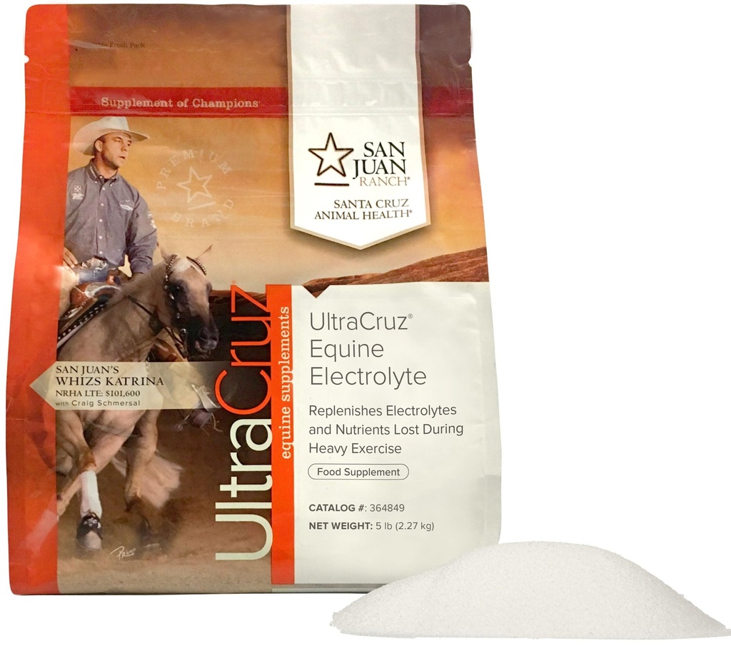 UltraCruz-364849 Atlar için Equine Electrolyte Supplement, 5 lb, Toz (40 Day Supply)