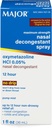 MAJOR Maksimum Güçlü Nasal Decongestant Sprey, Oxymetazoline HCl 0.05% Pump Mist, Non-Drowsy Nasal Mix, Nasal Congestion, Colds ve Allergies 1 Fl.