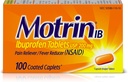 Motrin IB Pain Reliever Fever (NSAID) Ibuprofen Tabletler, 100 Kont