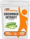 BulkSupplements.com Cucumber Extract Toz - Cucumber Supplement, for Hydration - Vegan & Gluten Free, 500 mg per Service, 1 kg (2.2 lbs) (Pack of 1)