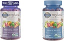 Garden of Life Organics Prenatal Gummies Multivitamin with Vitamin D3, B6, B12 & Organics Men's Gummy Vitamins Multi Berry, 120 Count