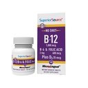 Üstün Kaynak No Shot Vitamin B-12 Cyanocobalamin 1000 mcg, B-6, Folic Acid & D-3 1000 IU - Supports Energy, Brain, Heart, & Bone Health - 100 Sublingual Discrypt Tabletleri