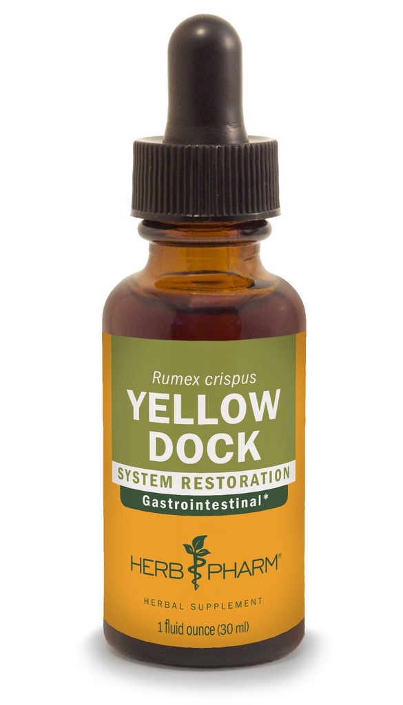 Herb Pharm Sarı Dock Digestive System Support - 1 Ounce