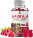 Magnezyum Glycinate Gummies, Supplement, Magnezyum Glycinate, C, D, B12, CoQ10, Calm Mood & Muscle için, Sleep, Yetişkinler için 60 Gummies
