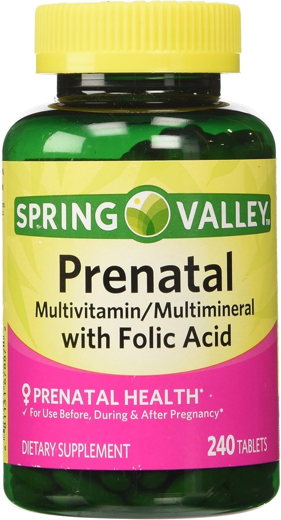 Spring Valley Prenatal Multivitamin, 240 tablet