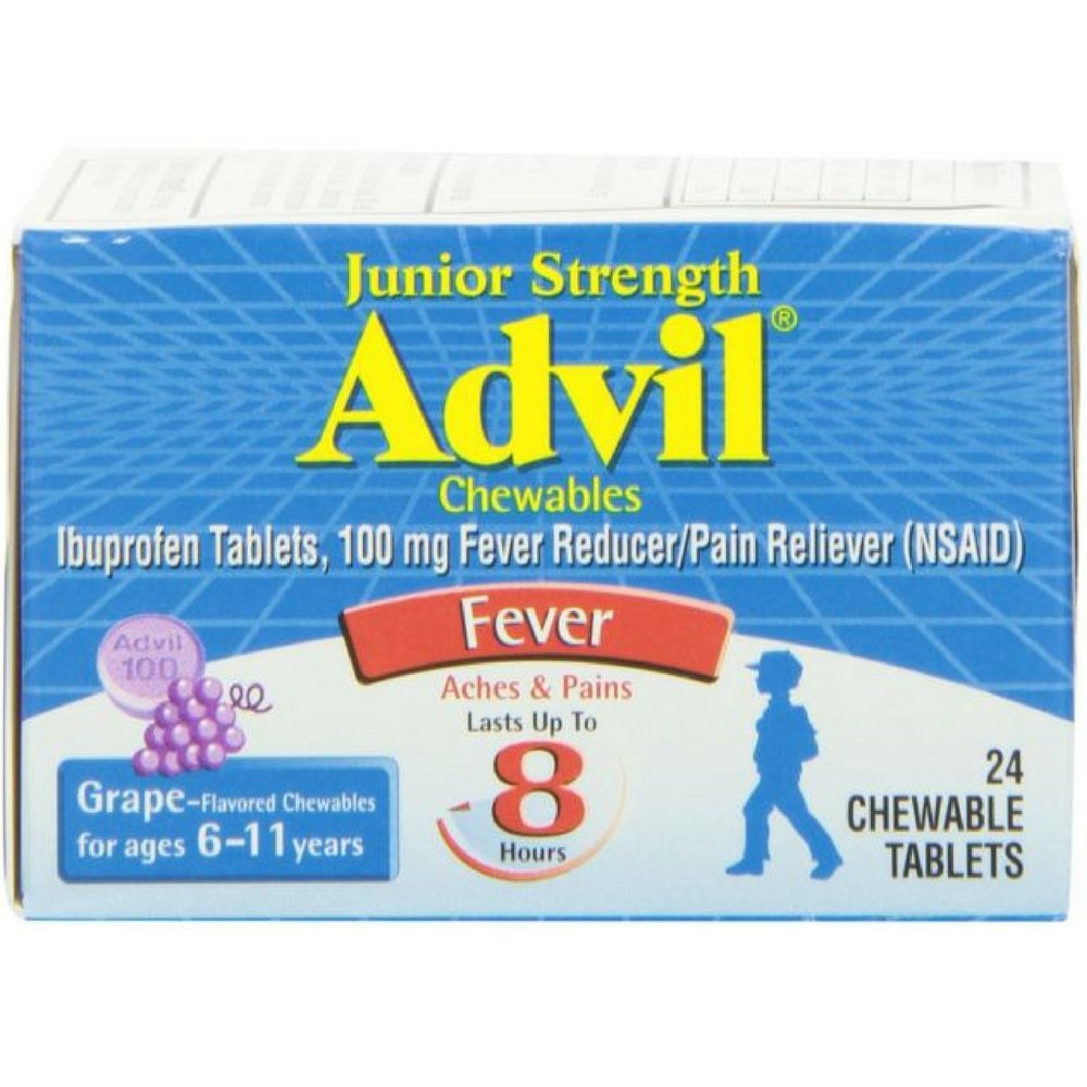 Advil Junior Strength Pain Reliever - 24 Chewable Tabletler