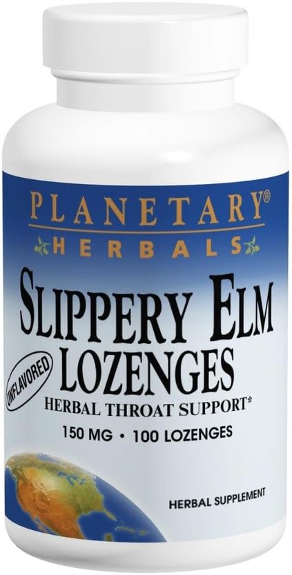 Πλανητικά βότανα Slippery Elm Lozenges Tangerine, 200 Lozenge