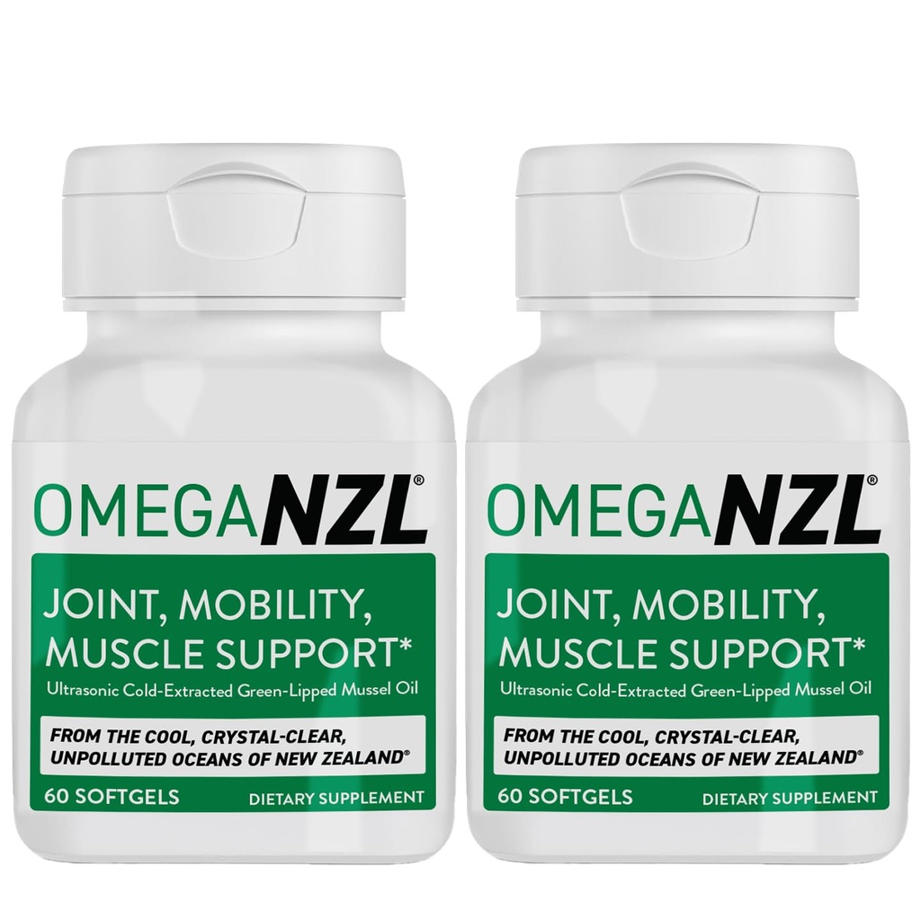 Original Omega-3 Joint Support Supplement, Best Natural Muscle Relief, Green-Lipped Mussel Oil, 120 Softgels, No Fishy Aftertaste