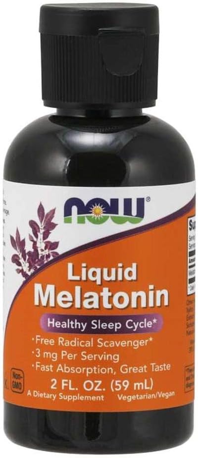 Şimdi Gıdalar Sıvı Melatonin, 2 Fl Oz, 2 Paketi (Pazar Mayıs Vary)