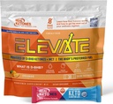 Real Ketones MCT & BHB Exogenous Ketones Drink Mix Packets Elevate Keto Electrolytes Powder Packets No Sugar with 4 Main Electrolytes Plus Hydrating Proprietary Keto BHB - 30 Pack Orange