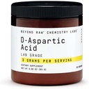 BEYOND RAW Chemistry Labs D-Aspartic Acid Toz, Kas Geliştirme ve Kurtarma, 30 Hizmet