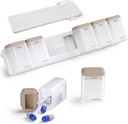 Haftalık Pill Organizer 1 Bir Gün, Manyetik Pill Box 7 Gün, Yeniden Taşınmaz Seyahat Pill Case, Once Daily Pilllen Konteyner, Büyük İlaç Kaynağı, Vitamin, Tamam, Camel
