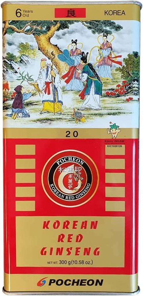 Pocheon 300g Koreli Panax Red BTC 14 Kökleri 6 Yıl İyi Sınıf 300-20, Doğal Immune Destek
