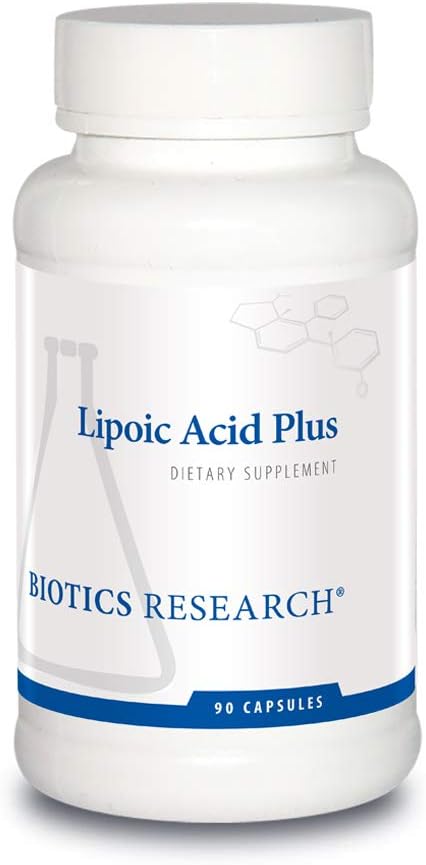 Biotics Araştırma Lipoic Acid Plus – Alfa-Lipoic Asit, C vitamini, Güçlü Antioksit, Göz Sağlığı, 90 Capsules