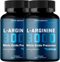 Erkekler ve Kadınlar için L-Arginine 3000 mg Nitrik Çimento Supplement - Circulation için Arıt Kökleri ile Non-GMO Vegan Capsules, Endurance, Energy, Stamina, Performans ve İşout Desteği – 90 Caps