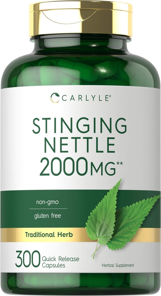 Carlyle Stinging Nettle Leaf Extract | 300 Capsules | Non-GMO & Gluten Free Supplement