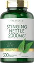 Carlyle Sting Nettle Leaf Extract 2000 mg | 300 Capsules | Non-GMO & Gluten Ücretsiz Supplement Supplement