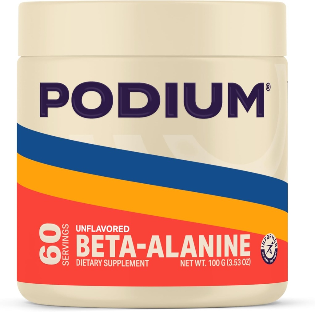 Podium Beslenme, Solos | Beta Alanine, 60 Hizmet, Unflavored, Boost Athletic Performance
