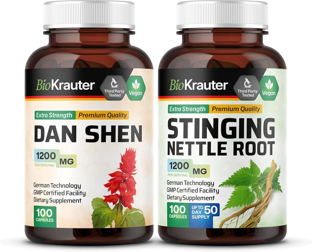 BIO KRAUTER Dan 100 Capsules & Sting Nettle 100 Capsules