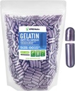 XPRS Nutra Boyutu 00 Boş Kapsüller - 1000 Kont Boş Gelatin Capsules - Pills DIY Capsule - Kullanılabilir Pill Gel Caps for DIY Supplements (Purple Pearl)