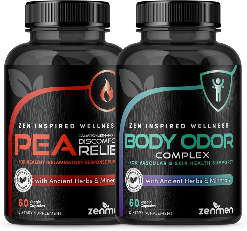 Zenmen Συνολική Wellness Bundle: συμπλήρωμα ODOR σώματος και Pea Capsule