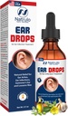 Natrulo Ear Drops for Ear Infection – Organic Ear Drops for Adult, Kids, Baby, Dog & Pets – for Ear Aches, Ichy Ears, Infections, Swimmer's Ear, & Loosen Wax – Kids Safe, Made in USA