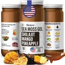 Biolore Wildcrafted Sea Moss Gel με Shilajit - Mango Pineapple 16 oz - Flavored Sea Moss Gel με Ουσιώδεις Βιταμίνες & Ίχνη Ορυκτών - Vegan Superfood - Made in USA, Gluten-Free, No Added Sugar