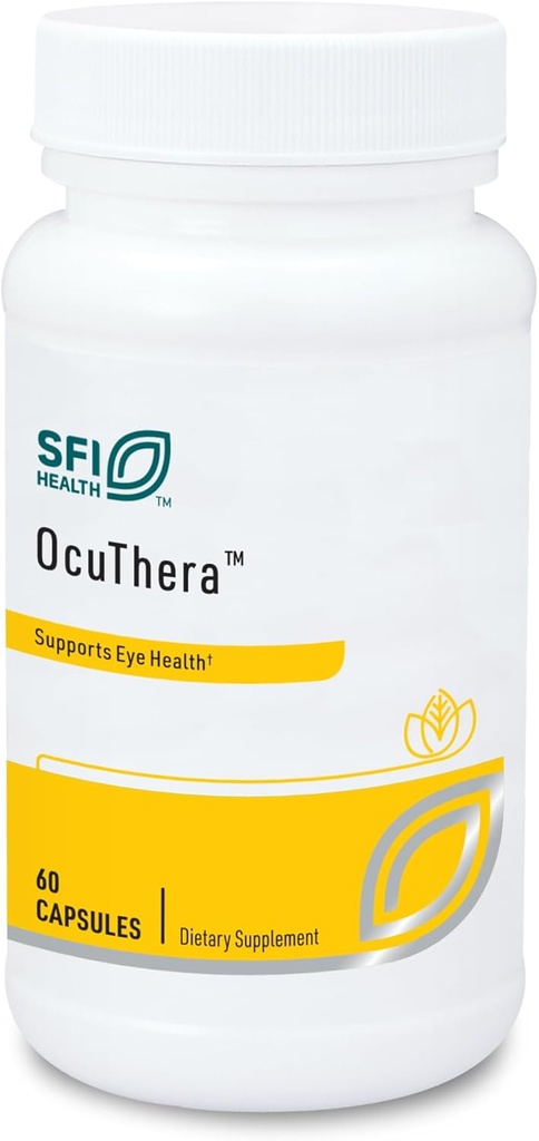 Klaire Laboratuvarları SFI Health Ocuthera - Hipoallergenik Lutein, Zeaxanthin & Bilberry Extract Formula Antioksit Eye Support (60 Capsules)
