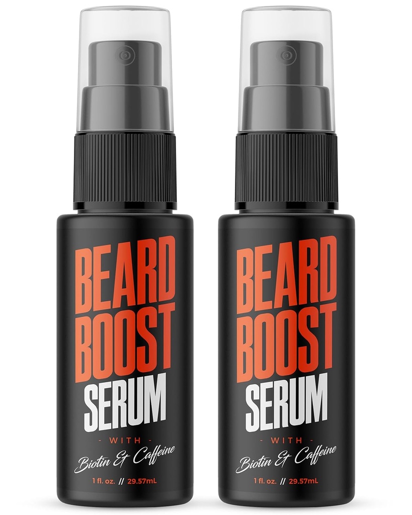 Wild Willies Beard growth Serum (2-Pack) - Doğal Ayıd Care with Biotin & Caffeine for Healthier, Tier & Fuller-Baking Mustache - Daily Grooming Routine Nourishes & Hydrates