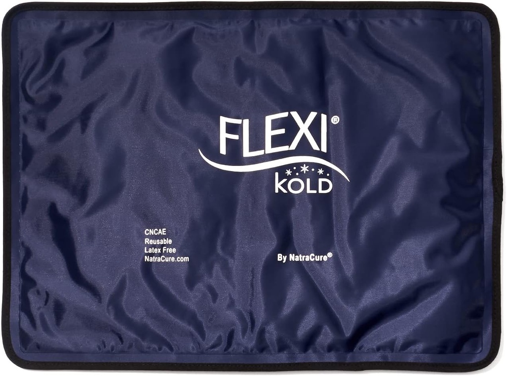 FlexiKold Gel Ice Packs (Standard Large: 10.5" x 14.5") για τραυματισμούς Reuseable, Back Pain Relief, Knee Wrap, After Surgery, Ice Pack for Knee, Shoulder - 6300-COLD by NatraCure