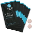 Zaca Recovery Chewable Supplement | Hydrate + Revive | Parti, Seyahat, Egzersiz ve Altitude | Sugar Free & Gluten Free | Karma Berry, 6 Packets = 12 Tabletler