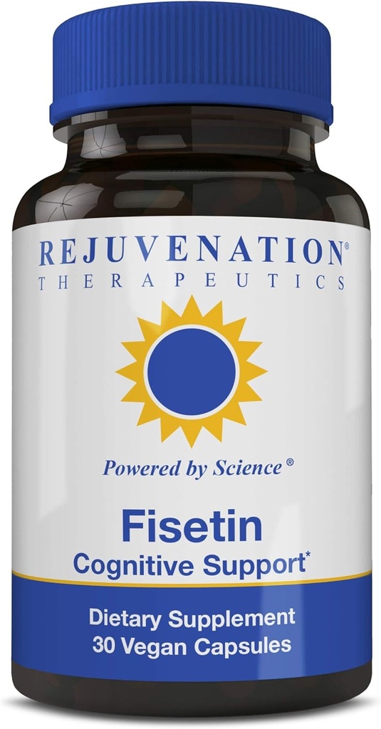 Rejuvenation Treatments Fisetin | Senolytic | Diyetary Flavonoid | Non-GMO, Vegan, Gluten-Free,100 mg, 30 Veggie Caps