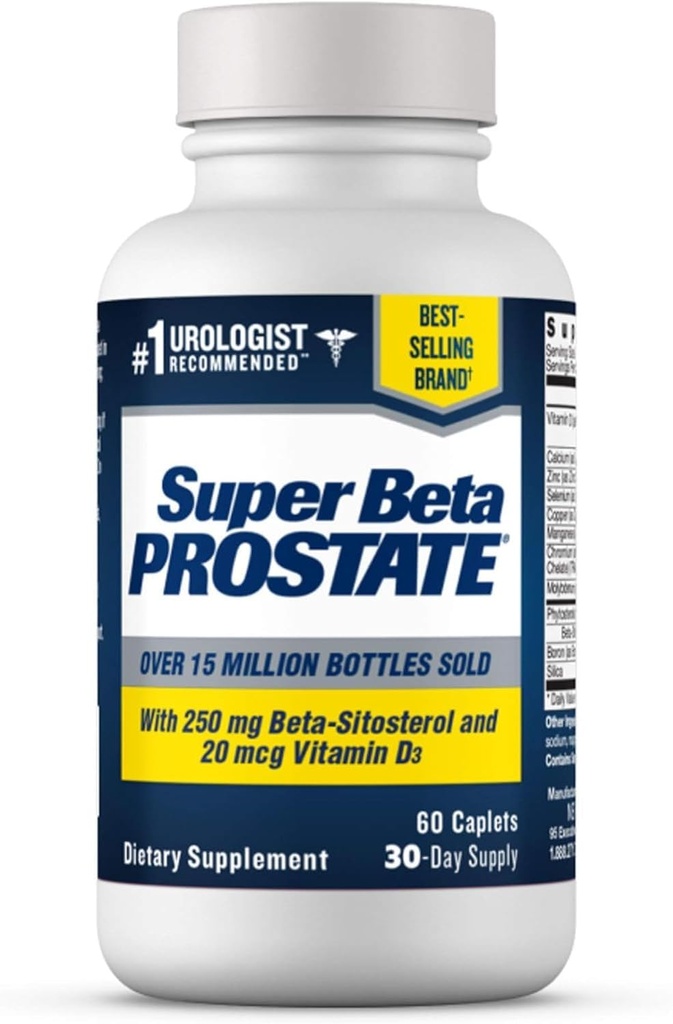 SETA PROSTATE Support Supplement for Men's Health - The Bathroom Trips, Discover Sleep, Better Bladder Boşaltma & Sağlıklı Prostate, Beta Sitosterol - 60 Kont ( 1)