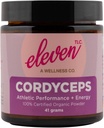 11 TLC - Cordyceps Mushroom Toz | 100% Organik | Athletic Performance + Enerji | US Grown | GMO Free | Non - Reaktif Cam Konteyner | 41g | 20 Hizmet