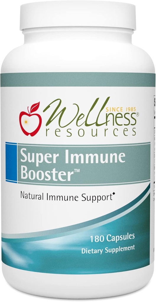 Πόροι ευεξίας Super Immune Booster - Colostrum, Beta Glucan, Olive Leaf, Arabinogalactan (180 κάψουλες)