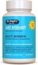 Dr. Siegal's Just Enough Multivitamins for Women - 60 Κάψουλες - 60 Σερβιρίσματα Γυναικεία Συμπληρώματα Υγείας - Χορτοφαγική Πολυβιταμίνη για γυναίκες - Γυναίκες Πολυβιταμίνες - Γυναικεία Καθημερινή Πολυβιταμίνη